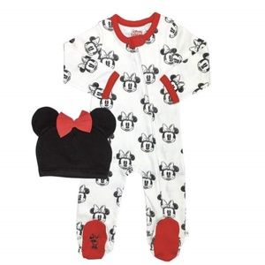 Minnie footie&hat